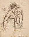 Sketch of a Woman and Child