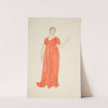 Sketch of a woman – costume study for a play by Edwin Austin Abbey