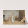 Sketch of a woman in an interior by Edwin Austin Abbey