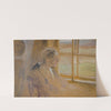 Sketch of a woman in the window by Jacek Malczewski