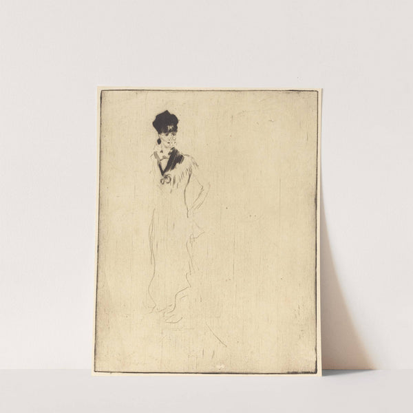 Sketch of a Young Lady in Violet (Esquisse de jeune femme a la violette) by Norbert Goeneutte