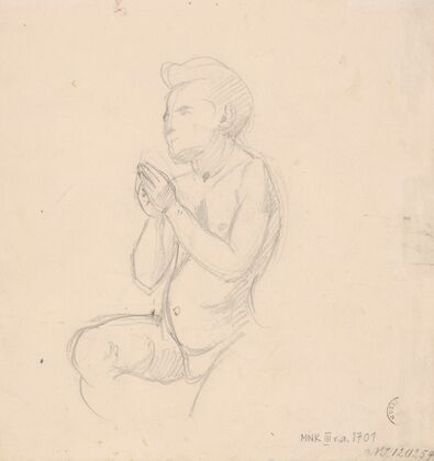 Sketch of angel for the painting ‘The Immaculate Conception’ (1864)