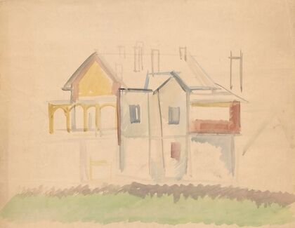 Sketch of buildings