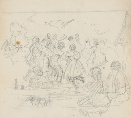 Sketch of Dancing Group