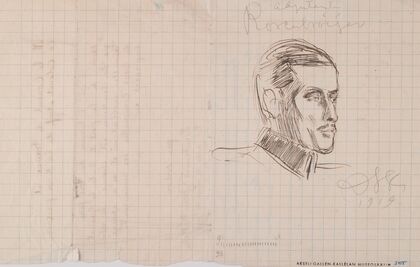 Sketch of Edvin Bertel Rosenbröijer, Adjutant for Marshal Carl Gustaf Emil Mannerheim
