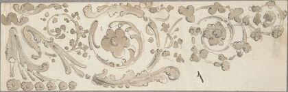 Sketch of Foliate Decoration