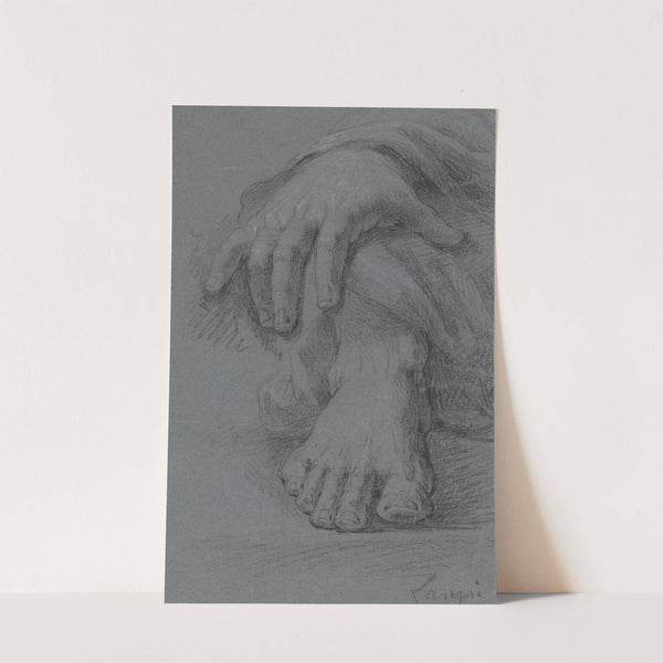Sketch of hand and foot by Johann Baptist von Lampi the Elder