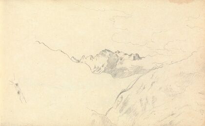 Sketch of Mountains and Clouds