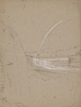 Sketch of Niagara Falls from the American side (1850-1860)