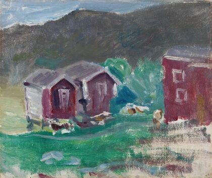 Sketch of the Farm Äse in Telemark