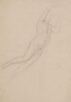 Sketch of the Psyche character to the ceiling ‘Wedding procession of Cupid and Psyche’