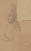 Sketch of the queen figure for the painting ‘Queen Jadwiga’s Oath’