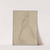 Sketch of the queen figure for the painting &#039;Queen Jadwiga&#039;s Oath&#039; by Józef Simmler