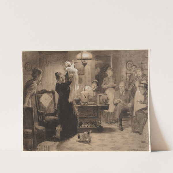 Sketch to illustration &#039;The Stationary Baby&#039; by William Leroy Jacobs