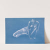 Sketchbook - Nude Study of Medusa for &#039;The Death of Medusa I&#039; by Sir Edward Coley Burne-Jones