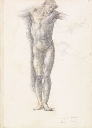 Sketchbook – Study for Atlas in Atlas Turned to Stone