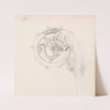 Sketchbook – Study for Head of Crozier by Sir Edward Coley Burne-Jones