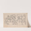 Sketches and drawings related to &#8216;Der Soldat in der deutschen Vergangenheit&#8217;, by George Liebe (1915) by Winold Reiss