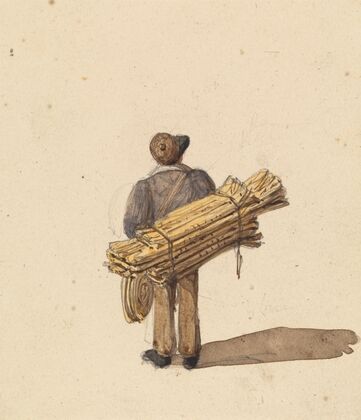 Sketches from Life in Paris; Man with Hanks of Rope (ca. 1835)