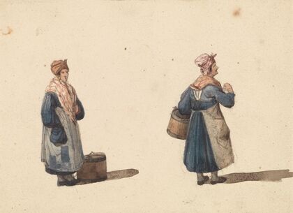Sketches from Life in Paris; Two Women