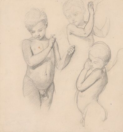 Sketches of angels for the painting ‘The Immaculate Conception’