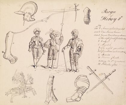 Sketches of Armour – Study for Henry VIII