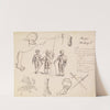 Sketches of Armour - Study for Henry VIII by Sir John Everett Millais