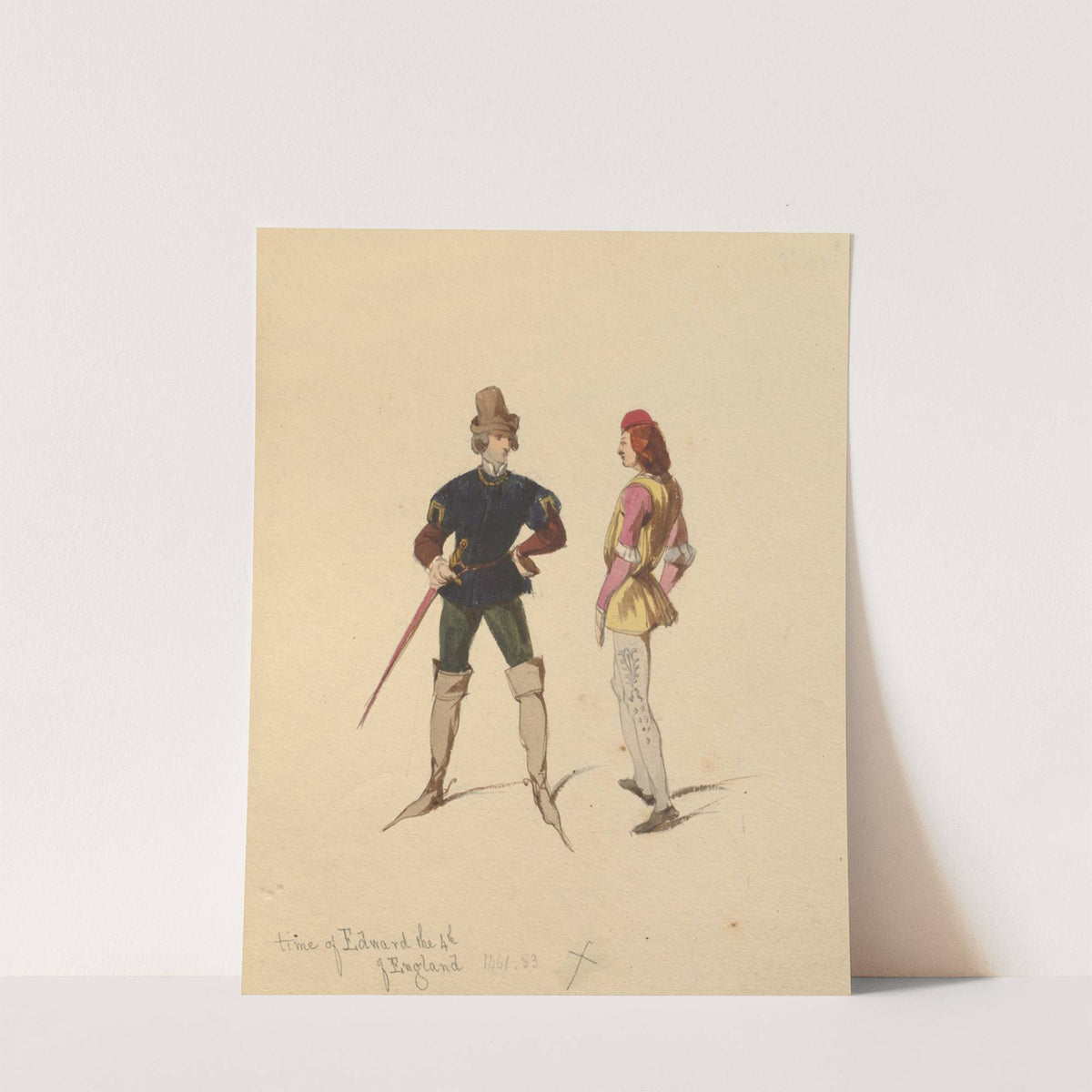 Sketches of costume Pl.074 by John Richard Coke Smyth