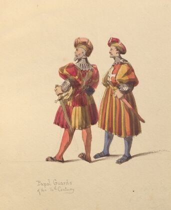 Sketches of costume Pl.075