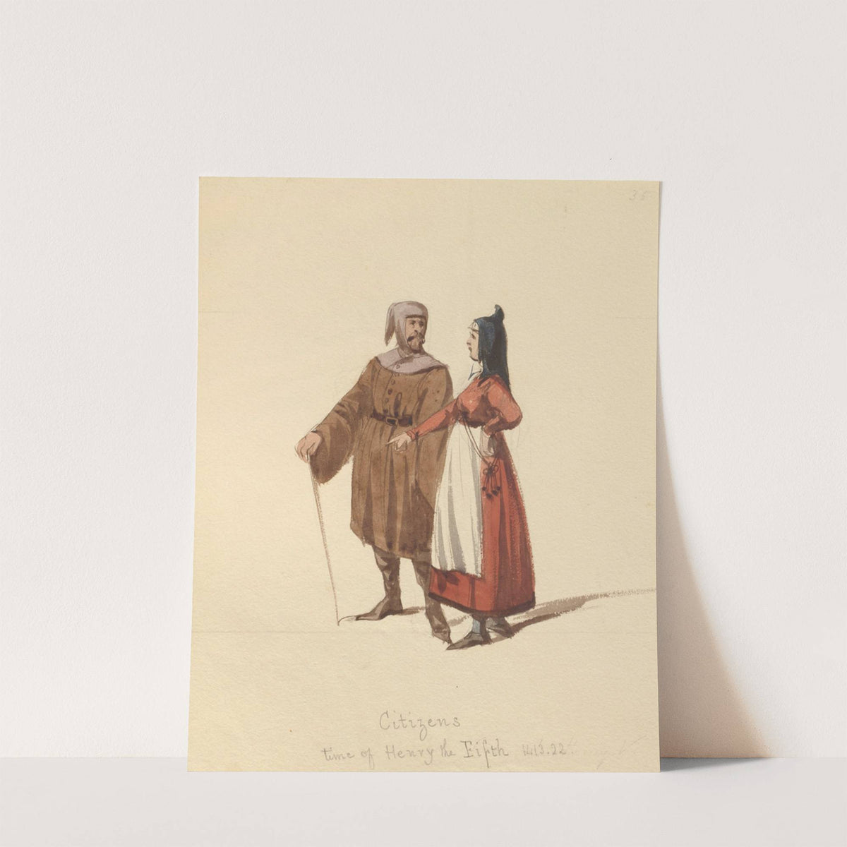 Sketches of costume Pl.100 by John Richard Coke Smyth
