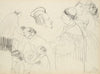 Sketches of Figures at a Funeral
