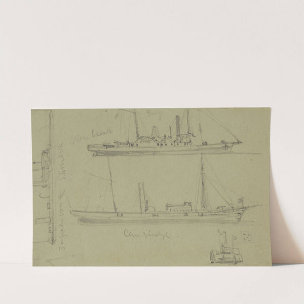 Sketches of four ships (1860-1865) by Alfred Rudolph Waud