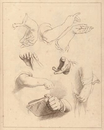 Sketches of Hands.