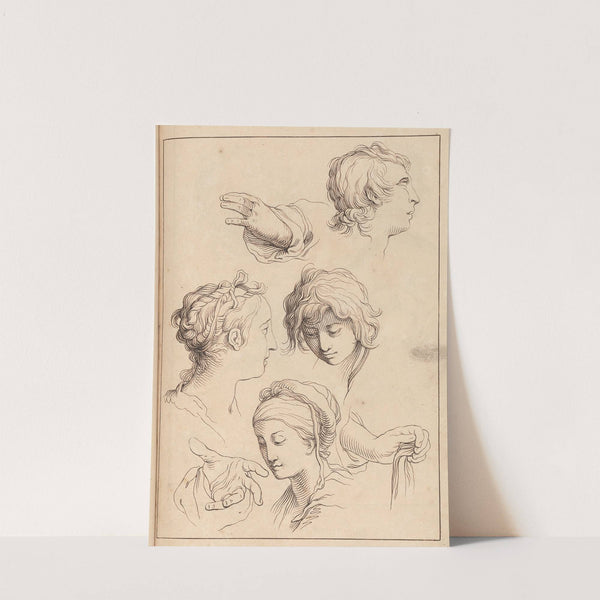 Sketches of Heads and Hands by Hamlet Winstanley