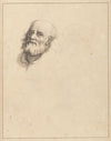 Sketches of Heads of Bearded Men