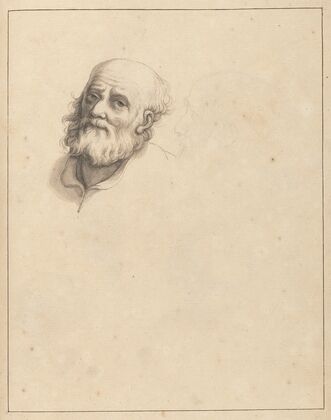 Sketches of Heads of Bearded Men