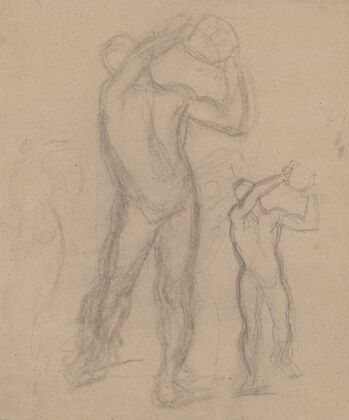 Sketches of male nude for the painting ‘Martyrdom of St. Matthias’
