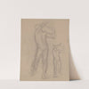 Sketches of male nude for the painting &#039;Martyrdom of St. Matthias&#039; by Józef Simmler