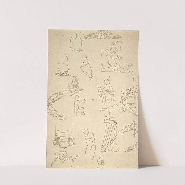 Sketches of Miscellaneous Egyptian Details and Figures by William Pitts