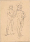 Sketches of nude males to the painting ‘Martyrdom of St. Matthias’