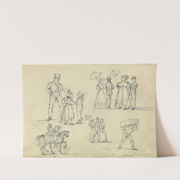 Sketches of Towns People (1827) by Joseph Nash