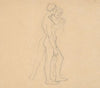 Sketches of two nude males