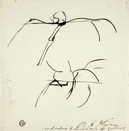 Sketches Related to Painting of Marcus Curtis