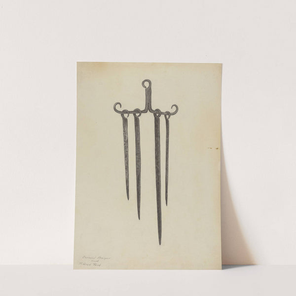 Skewers and Holder by Bernard Krieger