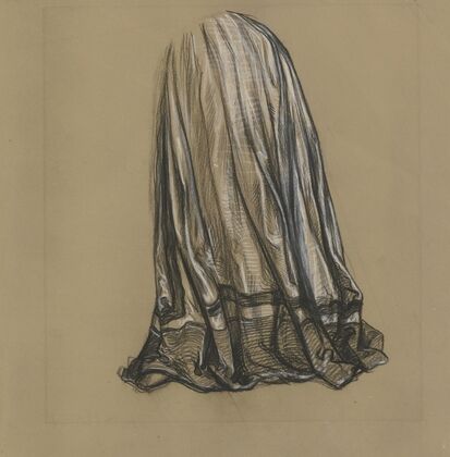 Skirt of a standing woman
