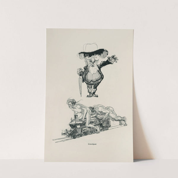Skizzenbuch Pl.43 (1909) by Heinrich Kley