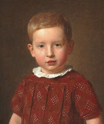Skolebestyrer J. Krohn som barn (1846)