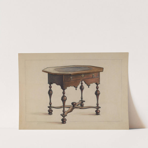 Slate-top Table by M. Rosenshield-von-Paulin