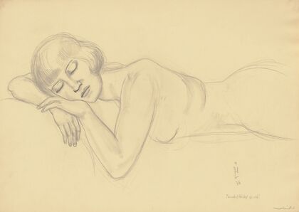 Sleeping female nude