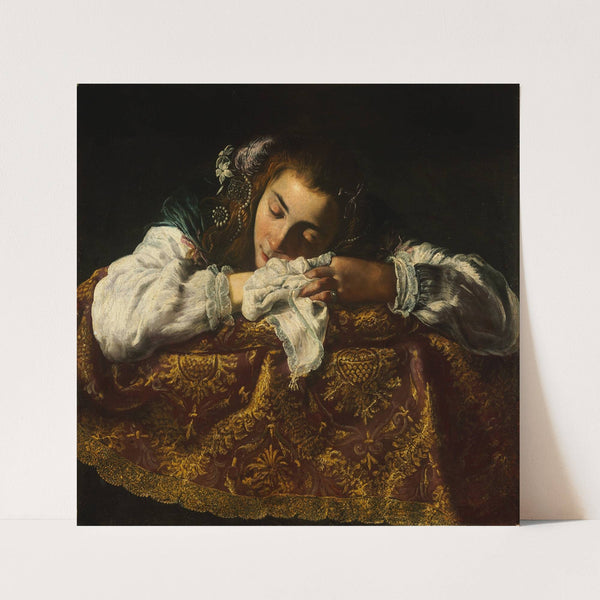 Sleeping Girl by Domenico Fetti